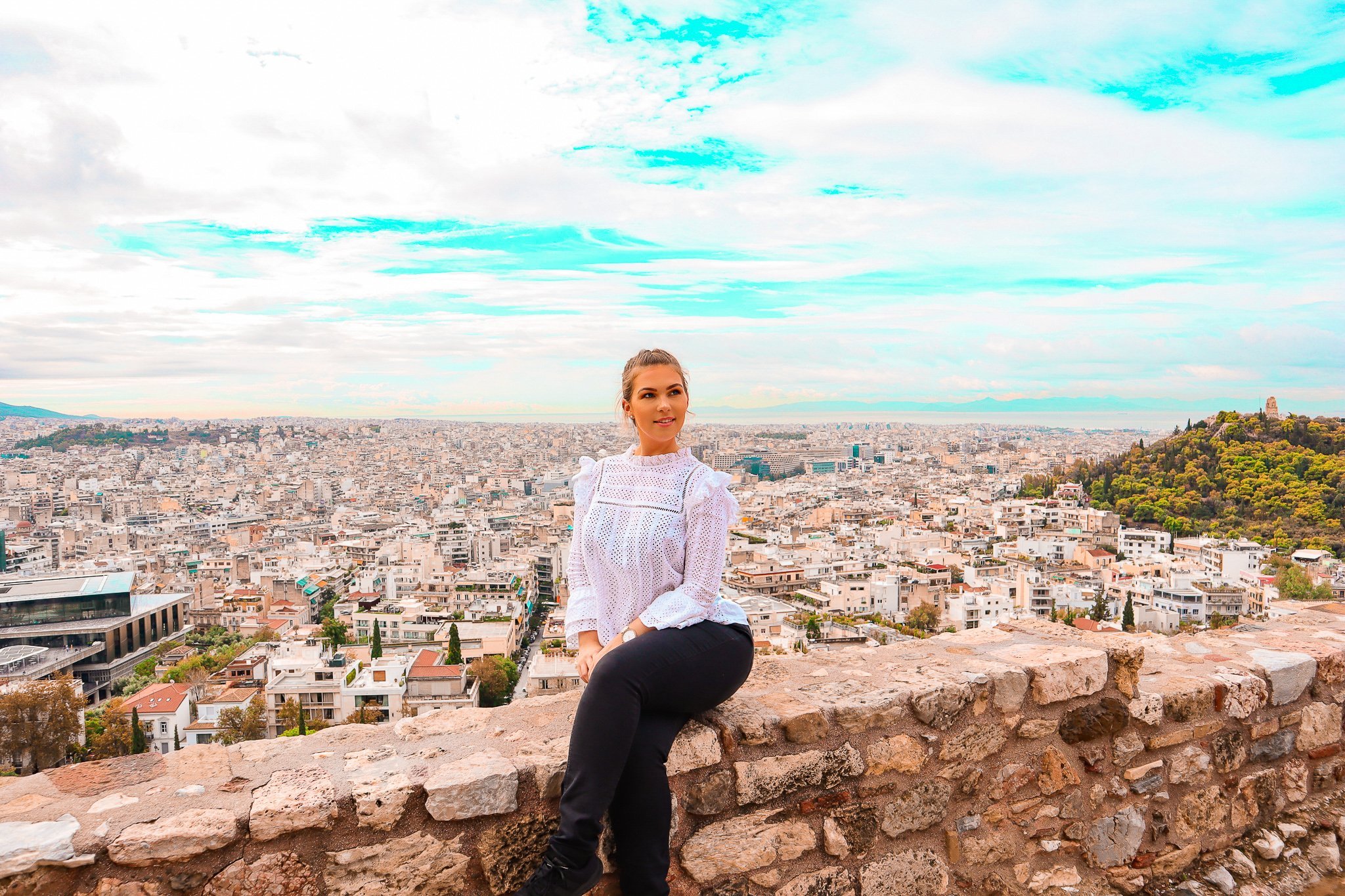 Climbing The Acropolis In Athens, Greece